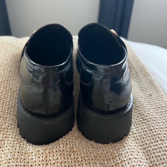 Steve Madden Lando Black Leather Loafers Size 7.5 - Picture 3 of 6